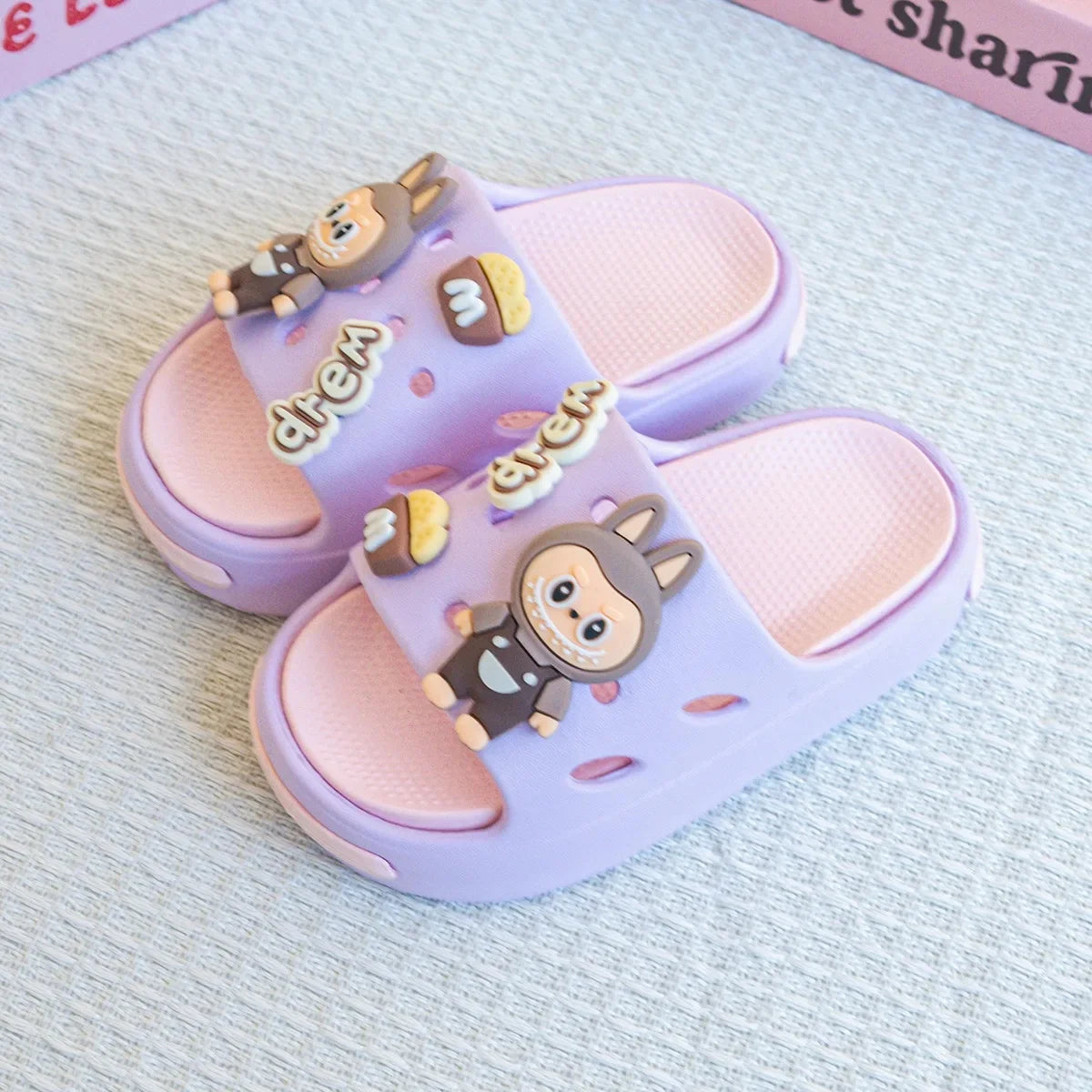 Cute Labubu Children’s EVA Slippers