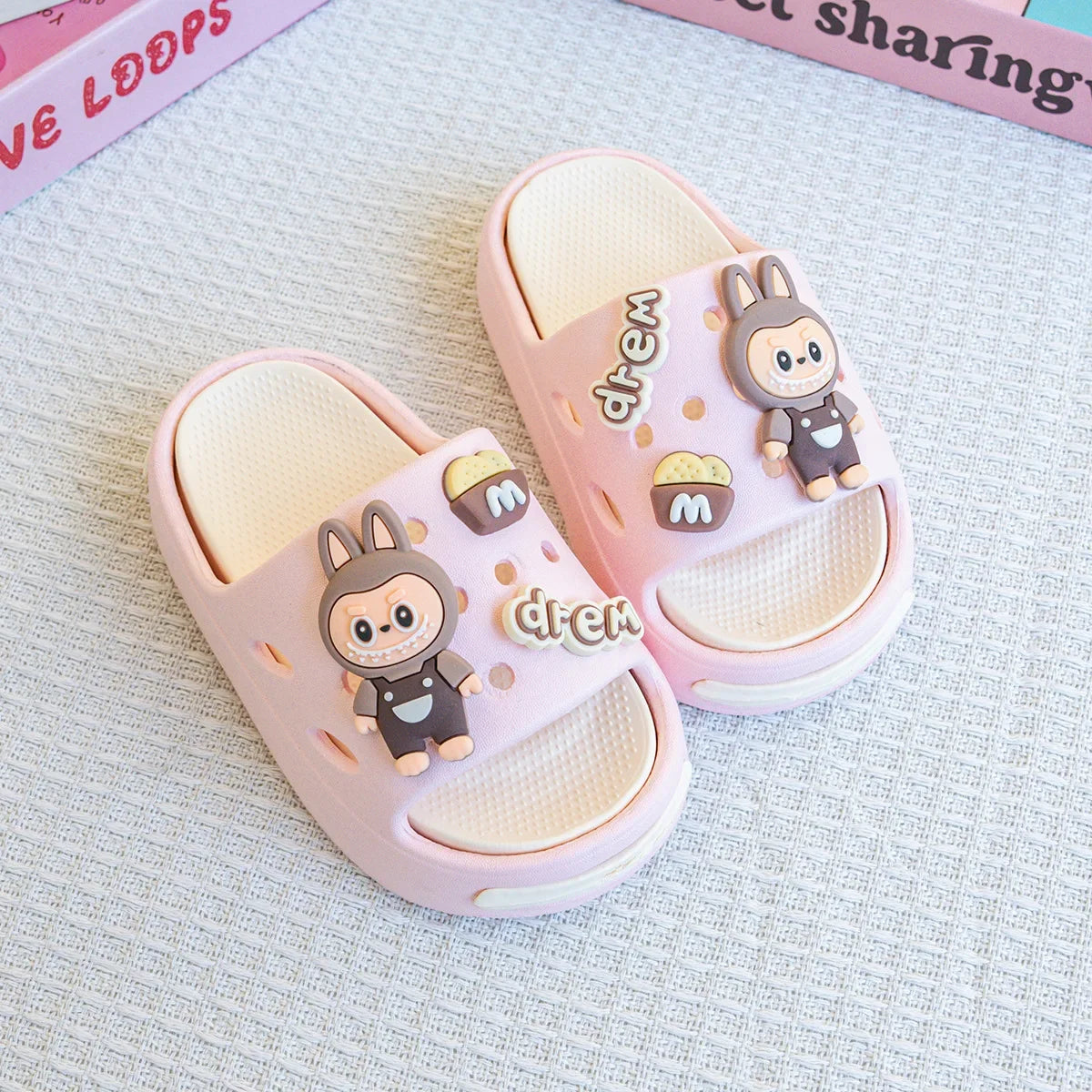 Cute Labubu Children’s EVA Slippers